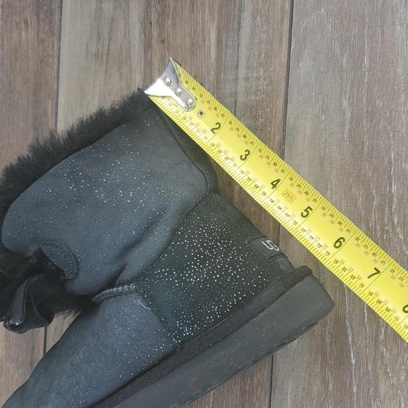 Ugg Gita Twinkle Bow Mini Women Ankle fur booties shoes sz 6 - Picture 10 of 12